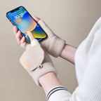 Women's/children's winter phone gloves - white Hurtel