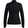 Women’s mock-neck sweatshirt Odlo ZEROWEIGHT WARM Mid layer 1/2 zip, black