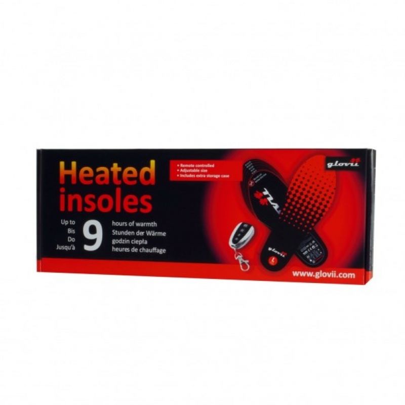 Glovii GW2M heated shoe insert (35, 36, 37, 38, 39, 40; black and red) Narciarstwo/Wkładki do butów Your Sports Performance