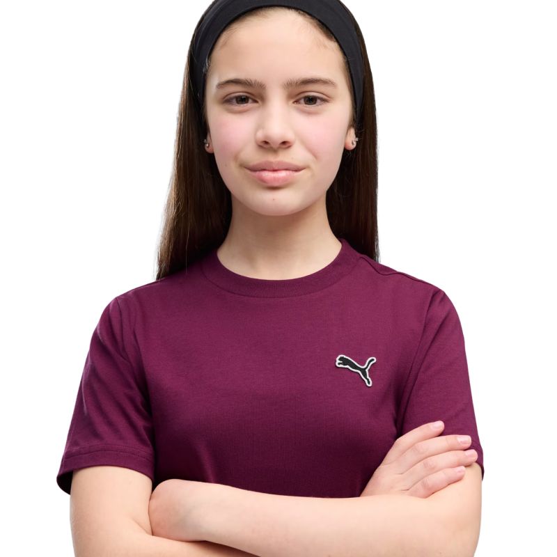 Puma Cls Badge Cat Tee Purple Kids T-Shirt 694700 41