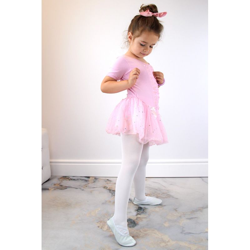Leather ballet shoes with white elastic bands Jr Nazo Footwear/Lifestyle Your Sports Performance