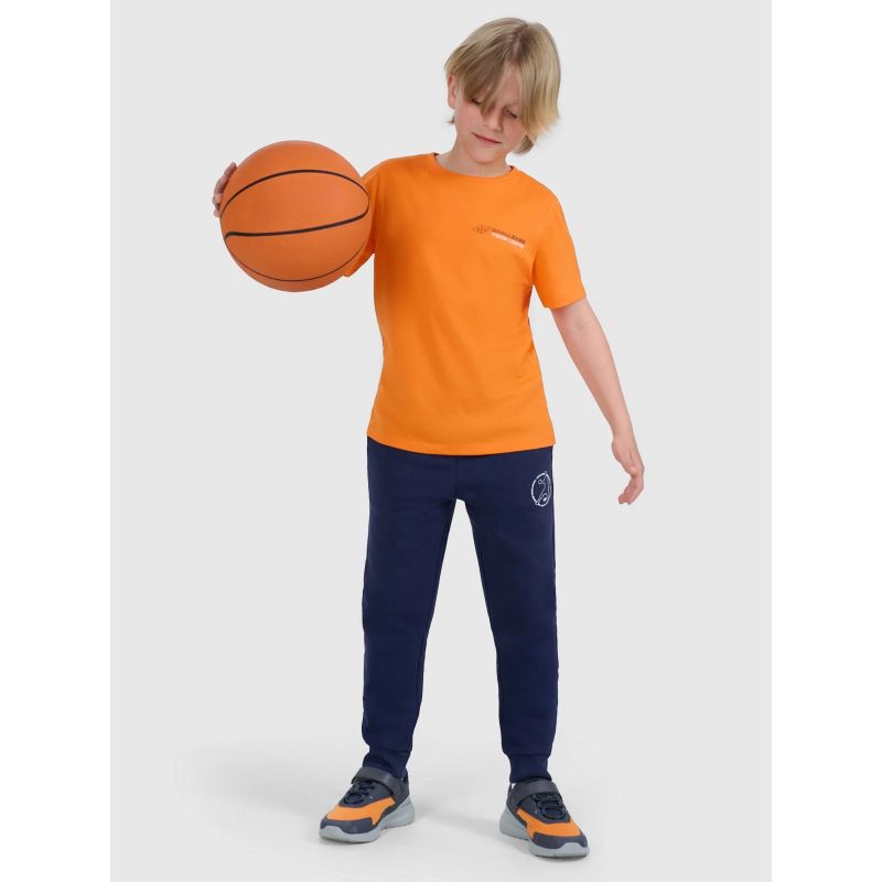Boy's regular printed T-shirt 4F 4FJWAW25TTSHM2415-70S *Kategoria tymczasowa Your Sports Performance