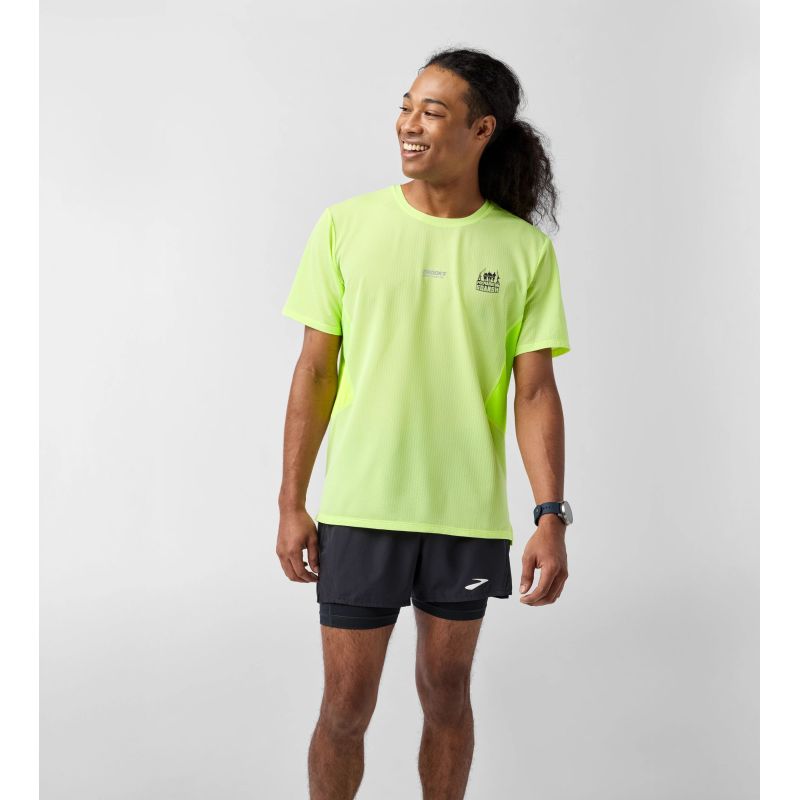 High Point Women's Short Sleeve 2.0 Running Shirt Olive Import z Brooks/Brooks/Koszulki Your Sports Performance