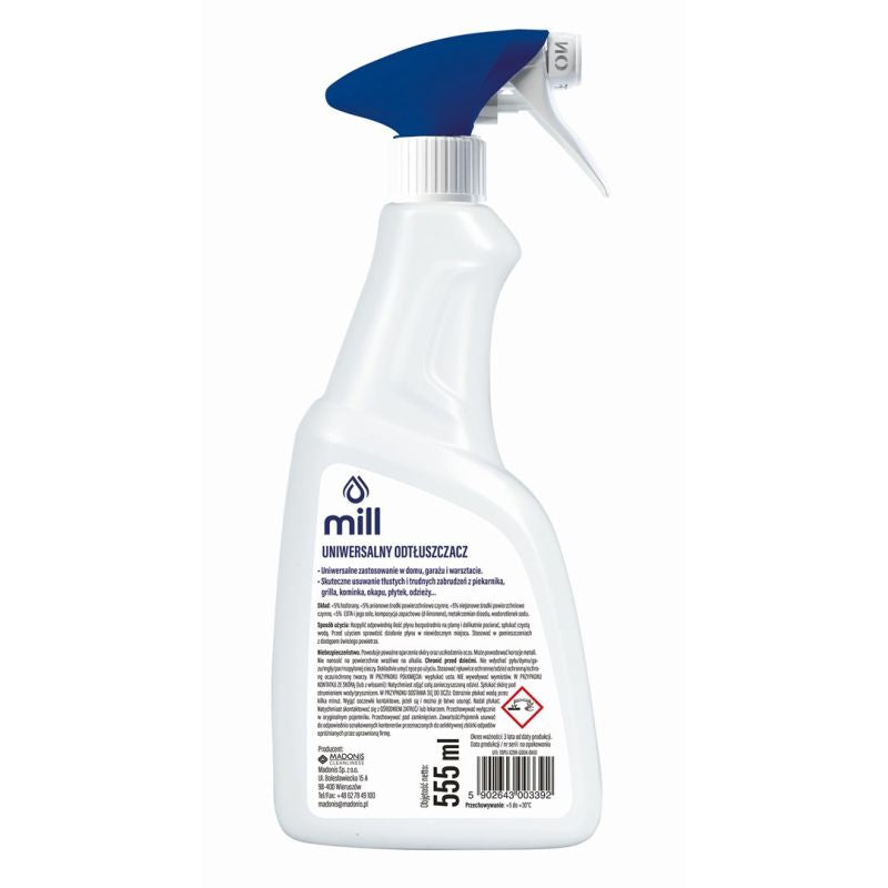 MILL CLEAN Universal Degreaser for greasy stains on clothing, plastics, and other surfaces. 555 ml. Chemia/Odtłuszczacze Your Sports Performance