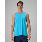 Men's regular sleeveless T-shirt with print 4F 4FRSS26TSLEM366-10S