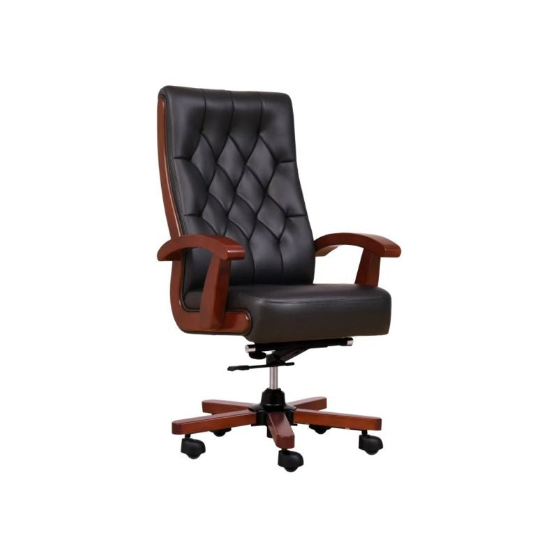 CONSUL black leather armchair Fotele/Fotele biurowe Your Sports Performance