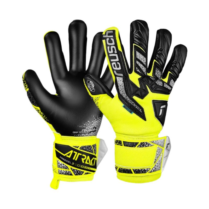 Reusch Attrakt Freegel Silver Goalkeeper Gloves 5570235 2025 Accessories/Gloves Your Sports Performance