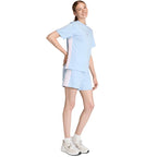 Women's adidas Essentials 3-Stripes Cotton T-shirt, light blue KB7119
