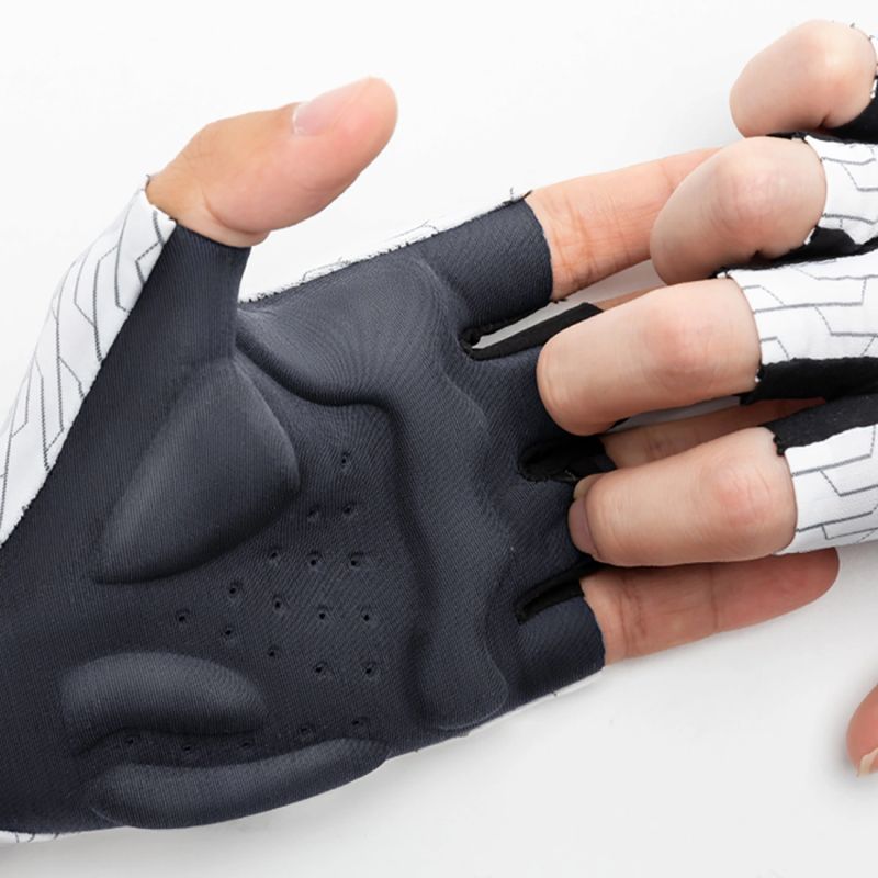 Rockbros MTB cycling gloves size: M - white and black Rockbros