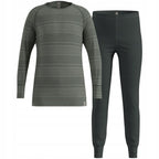 Thermal underwear - Odlo Set long ACTIVE WARM SET size 140cm Gray Odzież militarna/Bielizna termoaktywna Your Sports Performance