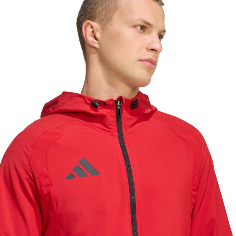 Men's adidas Tiro 26 Travel Windbreaker Jacket Red KD3337