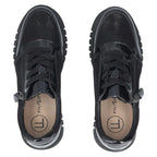 Filippo DP8105 patent leather wedge shoes in black