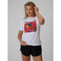 Women's regular printed T-shirt 4F 4FRSS26TTSHF4514-10S