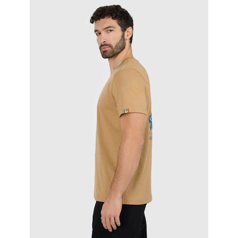 Men's regular printed T-shirt 4F 4FRAW25TTSHM3377-83S 4f