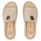 Women's beige leather wedge sandals Filippo DK7758
