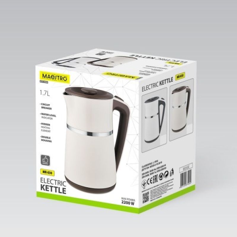 Electric kettle MAESTRO MR-030 beige AGD - Produkty/Czajniki elektryczne Your Sports Performance