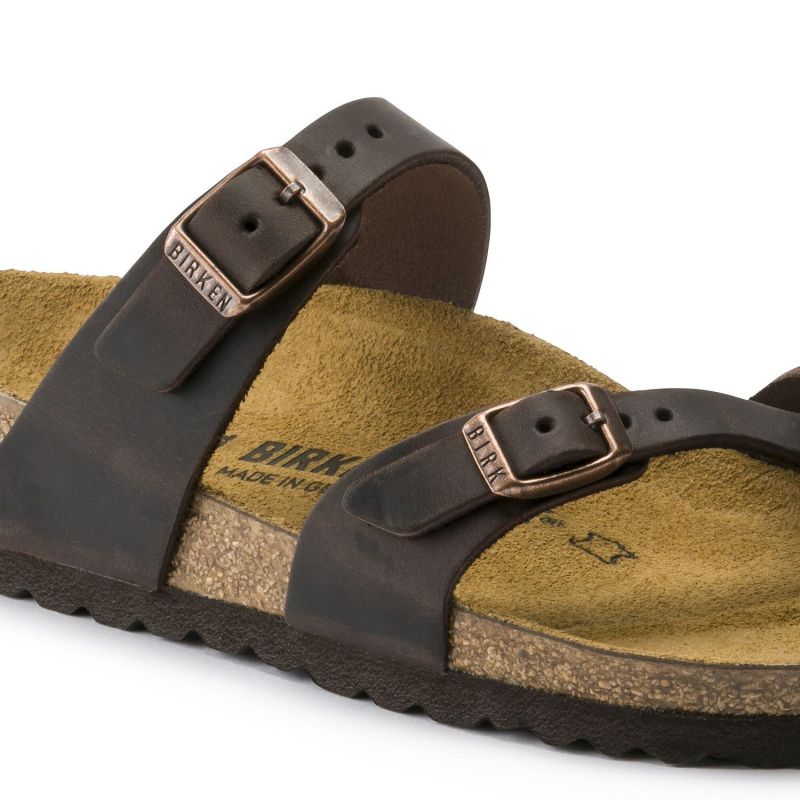 Birkenstock Mayari Habana Narrow Women's Flip-Flops, Nubuck Leather, Brown (0171323) To be categorized Your Sports Performance