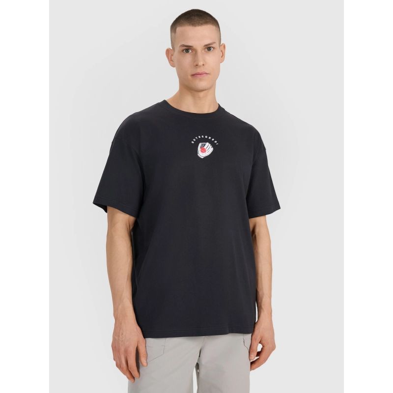 Men's oversized printed T-shirt 4F 4FRSS25TTSHM2981-20S *Kategoria tymczasowa Your Sports Performance