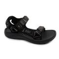 Lee Cooper men's shoes with velcro straps for summer beach sandals, lightweight black