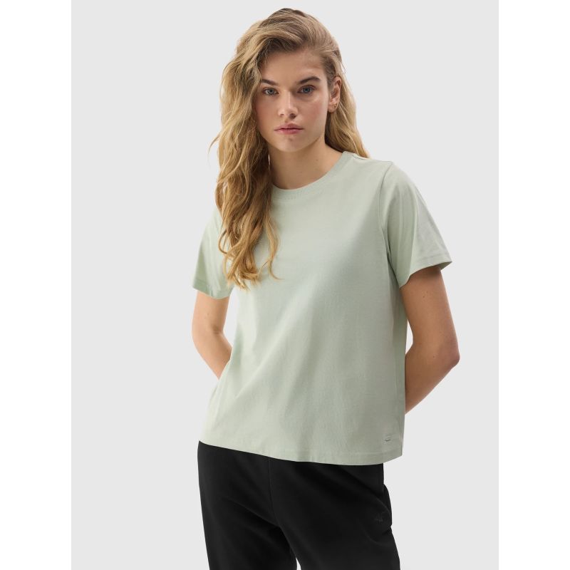 Women's plain organic cotton T-shirt 4F *Kategoria tymczasowa Your Sports Performance