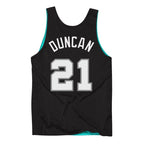 Men's Mitchell & Ness Reversible Tank Top San Antonio Spurs Tim Duncan Mitchell & Ness