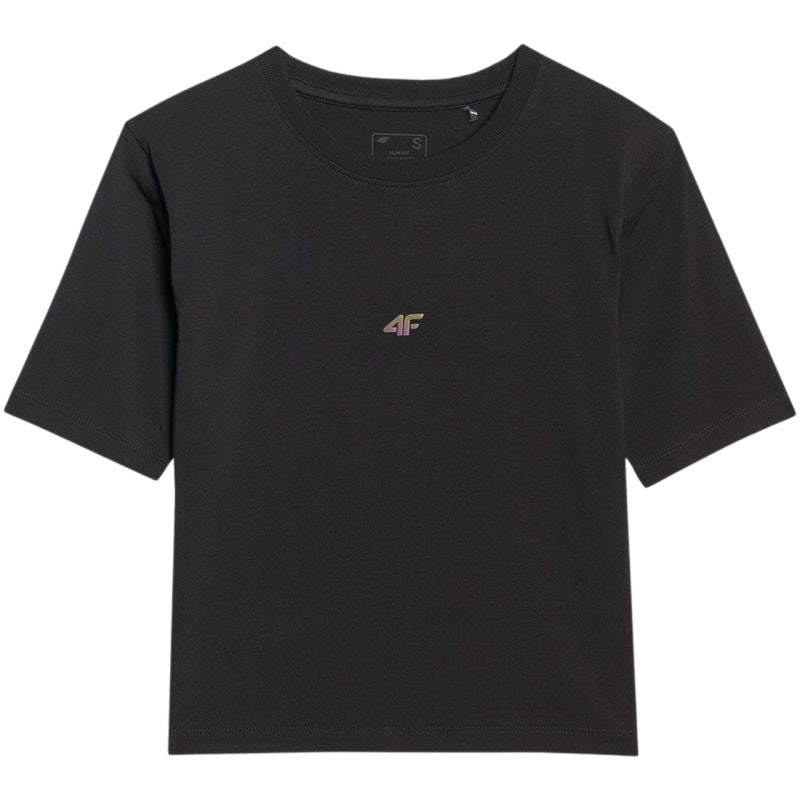 Women's T-shirt 4F F2971 deep black 4FWAW25TTSHF2971 20S In preparation Your Sports Performance
