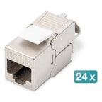 DIGITUS 1U 24xCat6A patch panel, shielded Keystone module Kable, gniazda i wtyki/Kable sieciowe Your Sports Performance