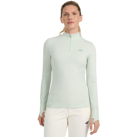 Women's thermal sweatshirt 4F F098 mint 4FWAW25UBRUF098 47S In preparation Your Sports Performance