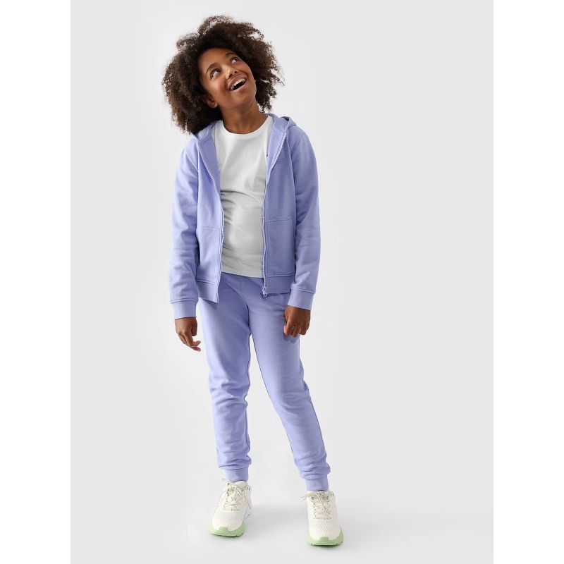 Girls' sweatshirt with a hood, 4F Junior 4FJWMM00TSWSF1315-32S *Kategoria tymczasowa Your Sports Performance