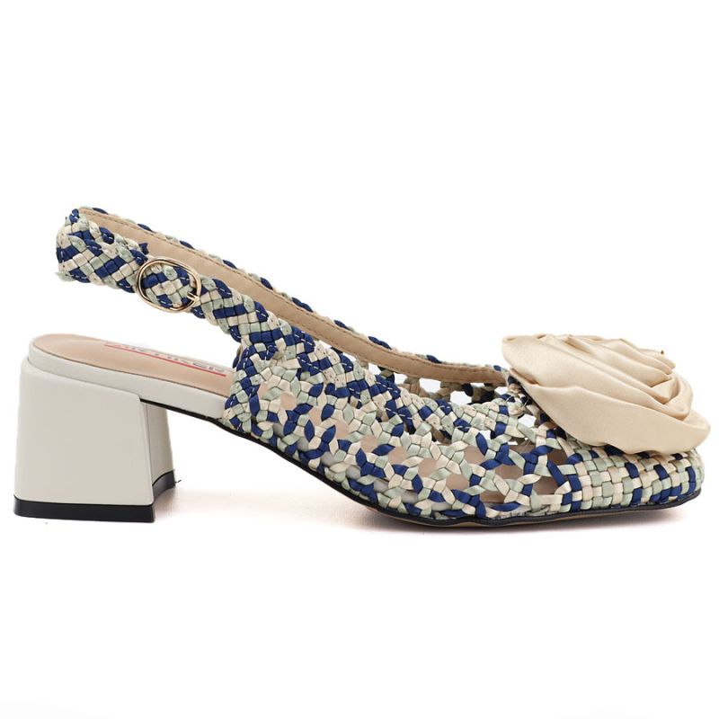 Women's textile heeled sandals Artiker 58C0372