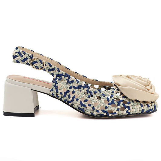 Women's textile heeled sandals Artiker 58C0372 Artiker