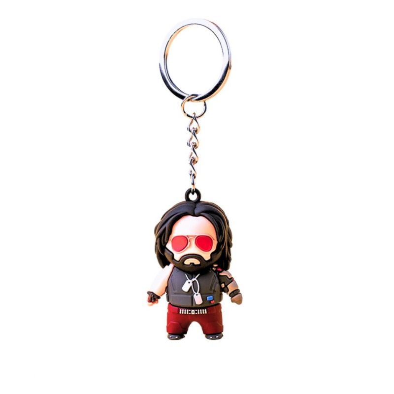 3D Good Loot Cyberpunk 2077 Johnny Silverhand keychain Gadżety dla graczy/Breloczki Your Sports Performance