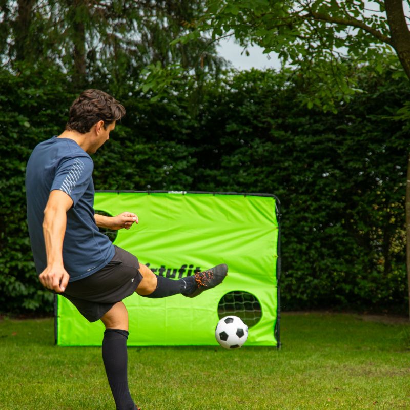 VIRTUFIT FOOTBALL GOAL WITH SHOOTING MAT - 215 X 150 CM In preparation Your Sports Performance
