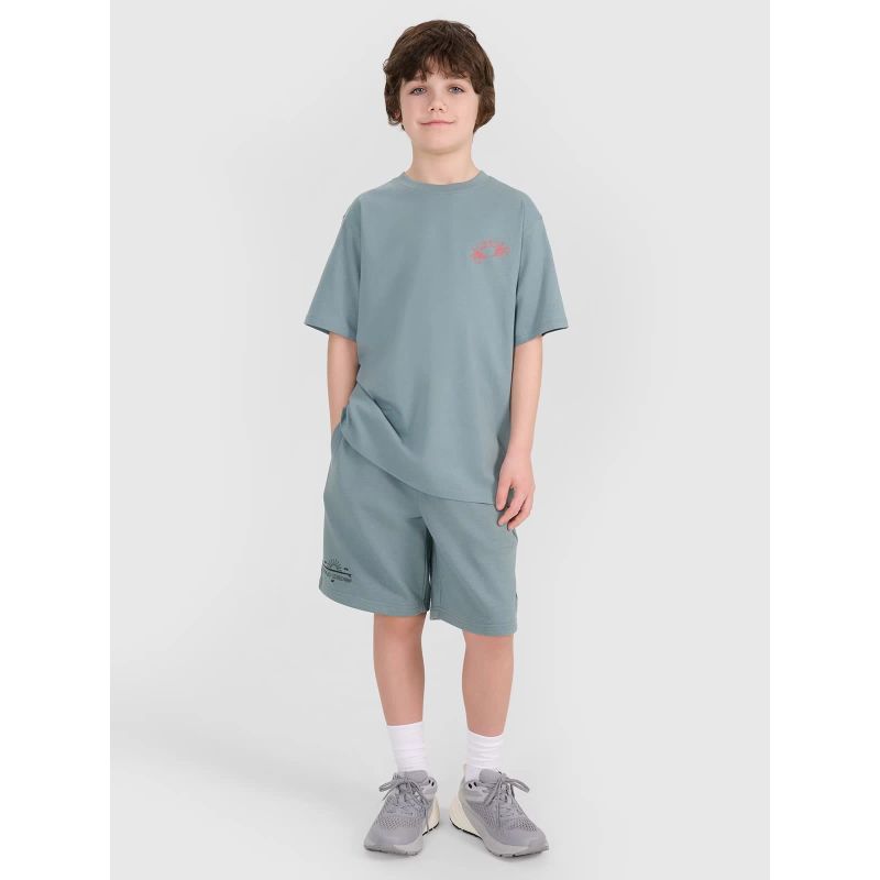 Boy's oversize T-shirt with print 4F 4FJWSS25TTSHM1914-46S *Kategoria tymczasowa Your Sports Performance