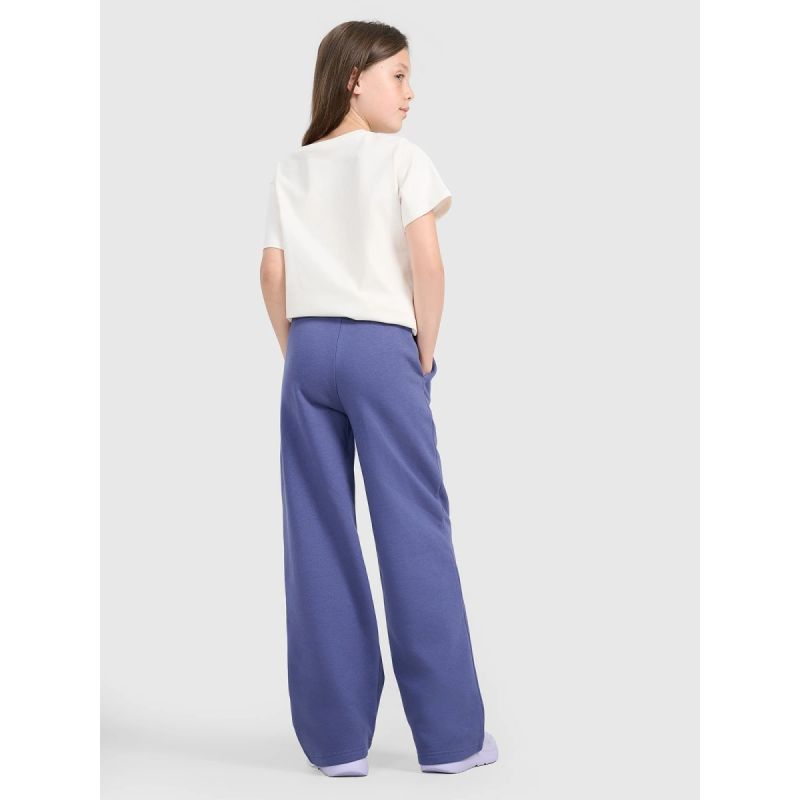 Girls' wide-leg sweatpants 4F 4FJRAW25TTROF1598-33S 4f
