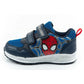 Leomil children's sports shoes Spiderman sneakers lightweight with velcro black blue