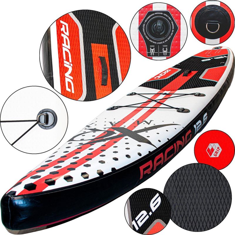 SUP BOARD SET 150KG INFLATABLE 381CM XQMAX Sport/Sporty Wodne/Deski Your Sports Performance