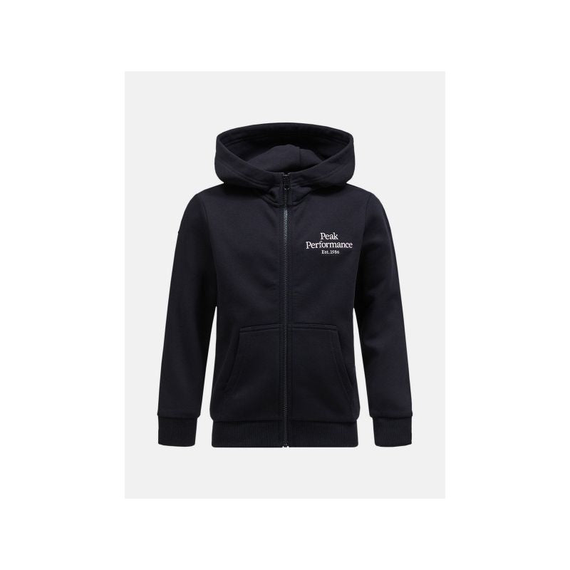 Peak Performance Jr Original Zip Hood black Import z PMSport Your Sports Performance