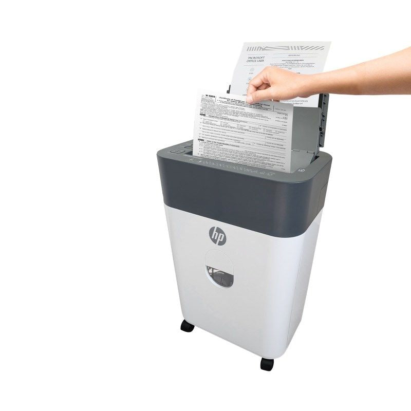 HP ONESHRED Auto 100CC Paper Shredder, White and Gray Urządzenia biurowe/Niszczarki Your Sports Performance