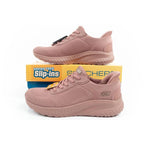 Skechers Bobs Squad-Chaos women's comfortable SLIP-INS sports shoes pink In preparation Your Sports Performance