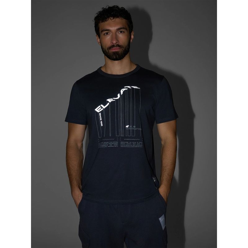 Men's regular printed T-shirt 4F 4FRAW25TTSHM3845-22S 4f