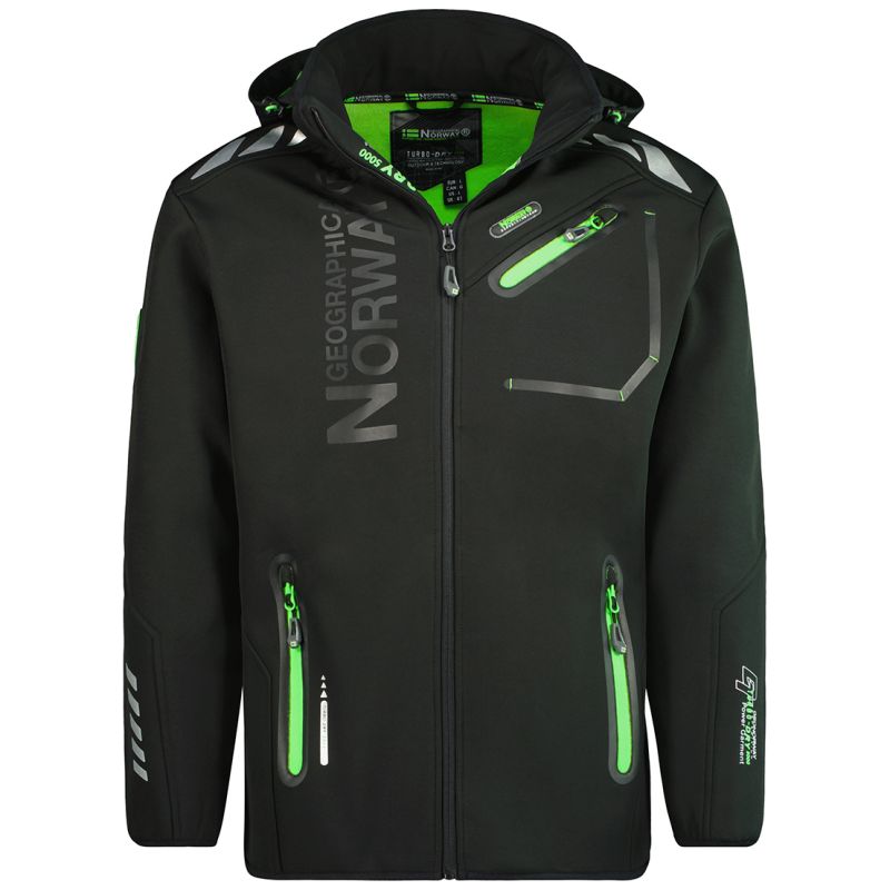 Men’s softshell jacket Geographical Norway ROYAUTE MEN ASS A BS2 056 (WT1804H/GN-BLACK / GREEN)