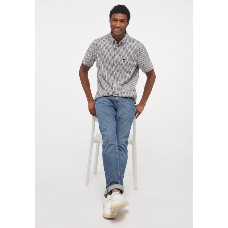 Mustang Collin Mini Check M Shirt 1013857-12447 Clothing/Lifestyle/T-shirts/Mustang Your Sports Performance