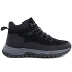 Men's leather insulated boots, black, Big Star UU174246