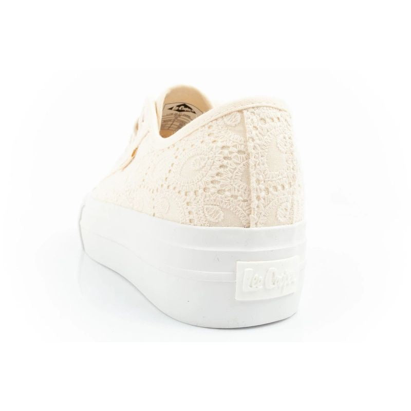 Lee Cooper women's lace sneakers beige platform In preparation Your Sports Performance