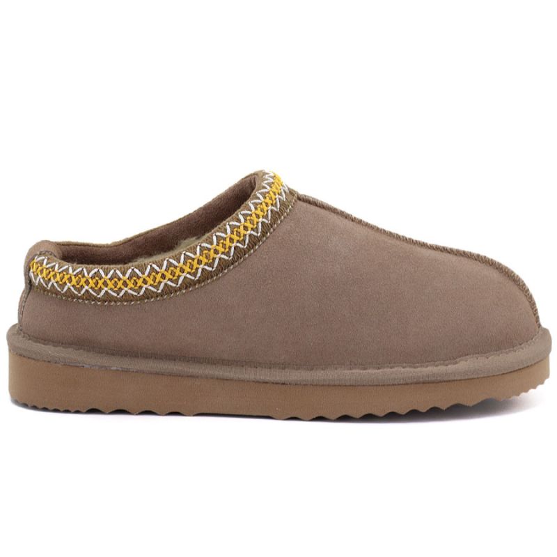 Beige leather insulated slides Vinceza 97970