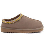 Beige leather insulated slides Vinceza 97970