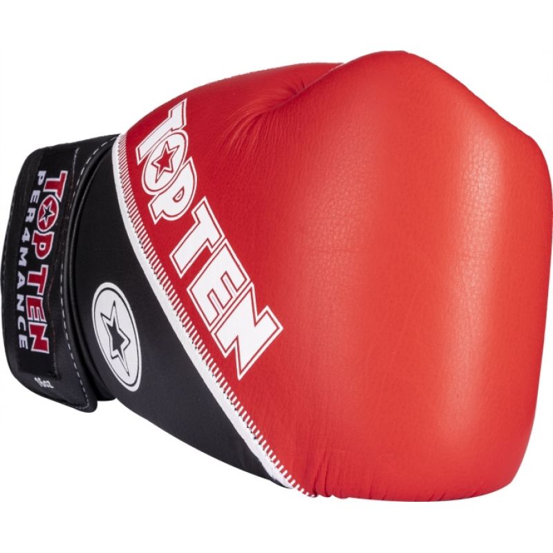 TOP TEN RTT-4Select Leather Boxing Gloves 10 oz Red and Black In preparation Your Sports Performance