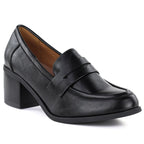 Women's black high-heeled lords shoes M.Daszyński MR2201D-3A To be categorized Your Sports Performance