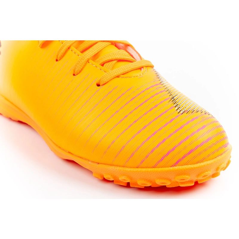 Puma Future 8 Play TT children's turf sports shoes, orange